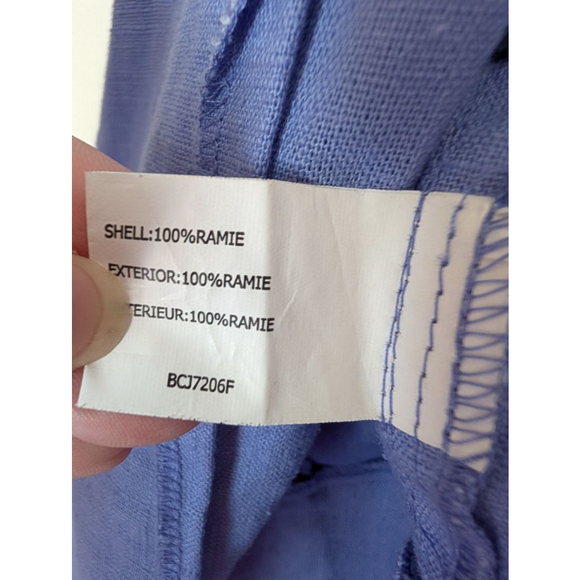 Insight Periwinkle Ramie Blazer Jacket Women's Size 8 - Picture 6 of 9